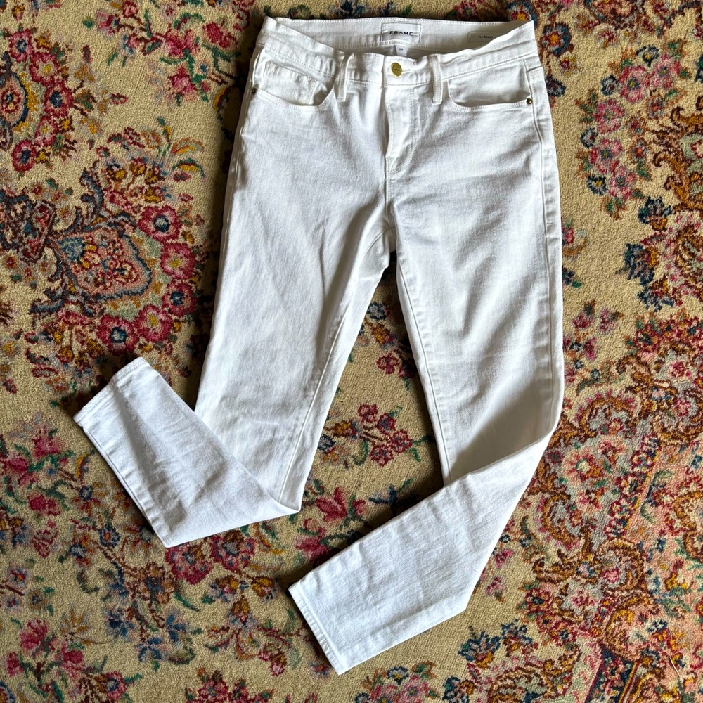 Frame White Jeans